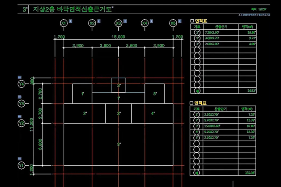 면적산출근거도