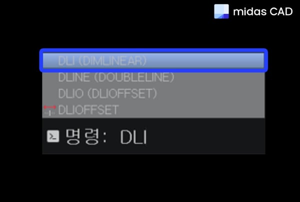 단축명령어 DLI 입력