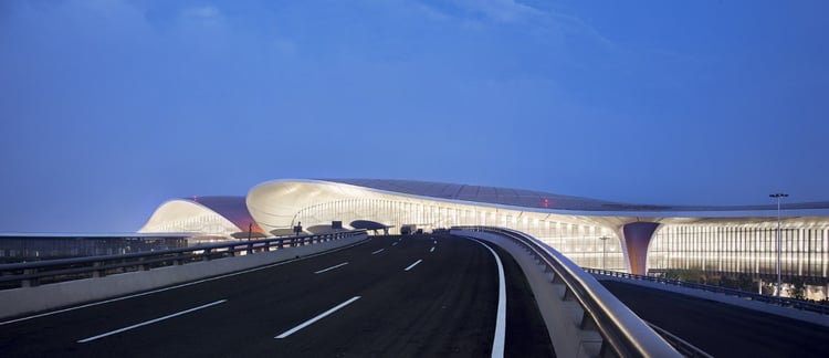 위에서 바라본 다싱 국제공항