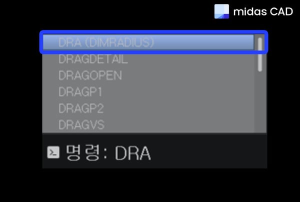 단축명령어 DRA 입력