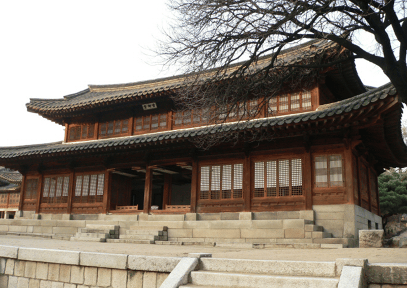 목조2층 전각의 석어당