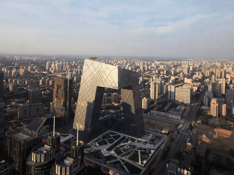 중국판 피사의사탑이라고 불리는 베이징 CCTV 본사