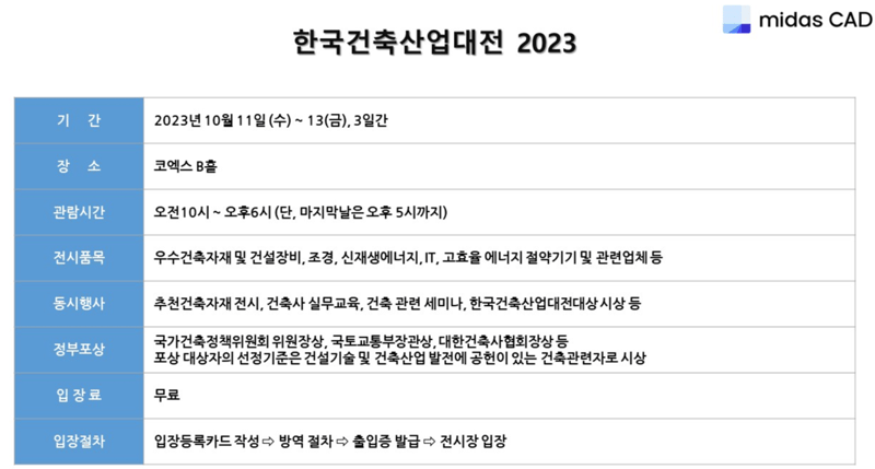 한국건축산업대전 개요
