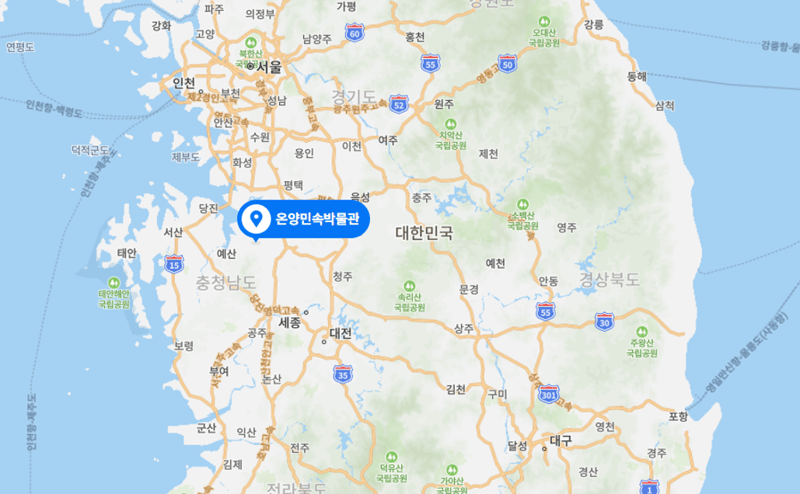 온양 박물관(구정아트센터) 위치