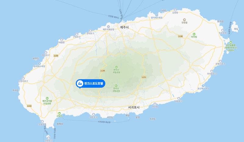 포도호텔 지도