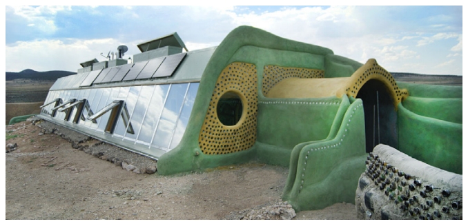 뉴멕시코 타오스(Taos)의 자연형 태양열 주택 ‘Earthship’